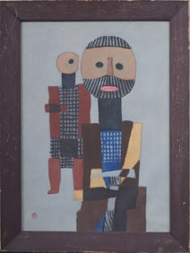 Umetaro Azechi (1902–1999) Japanese Mountain Man Woodblock Print