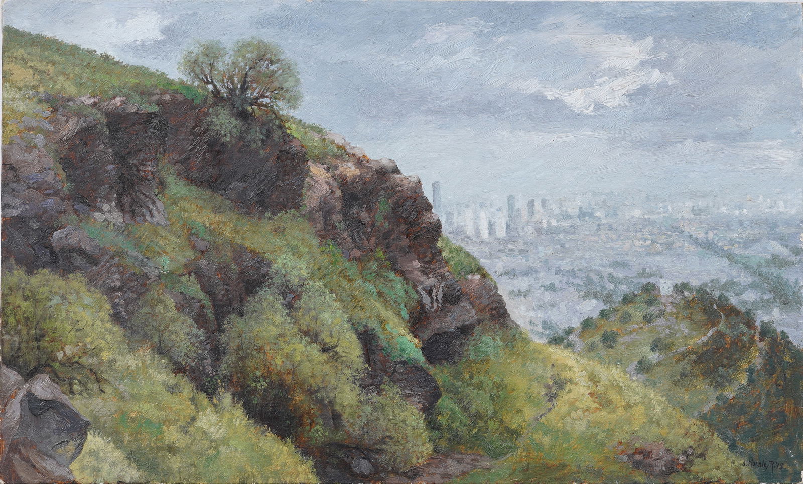 Important Armando Morales (1927 - 2011) Vintage Nicaraguan Cityscape Signed Oil Painting (1 of 8)