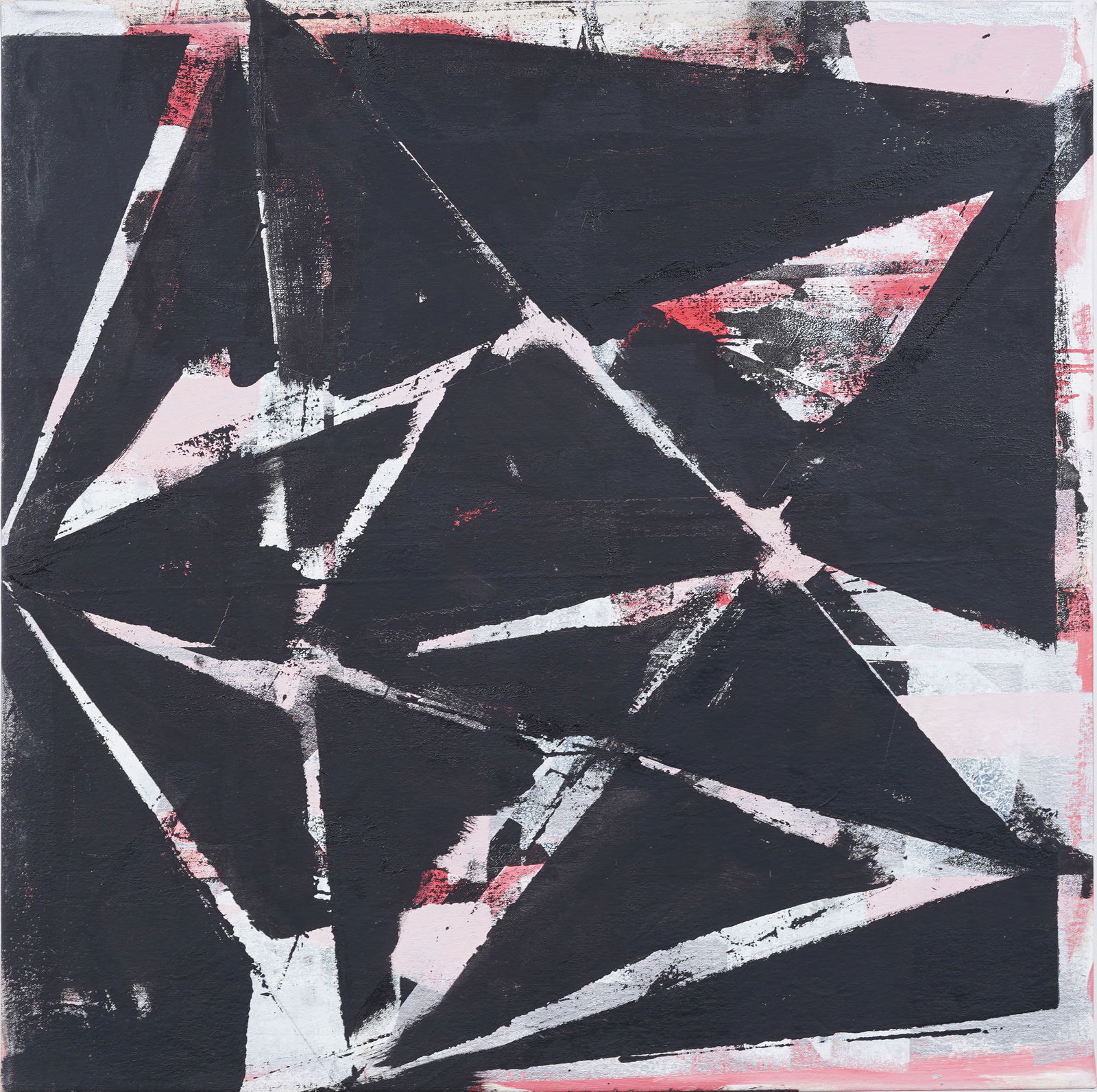 Large Vintage American Modernist Abstract Expressionist New York School MCM Original Oil Painting (1 of 4)