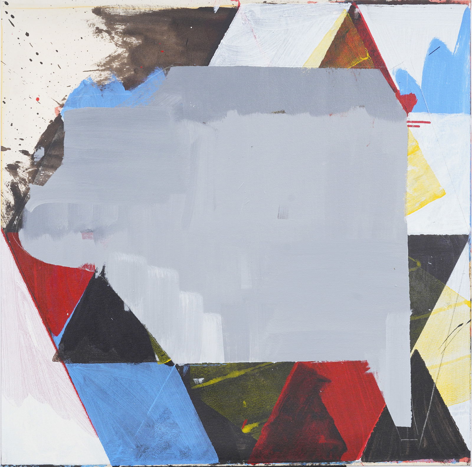 Large Vintage American Modernist Abstract Expressionist New York School MCM Original Oil Painting (1 of 4)