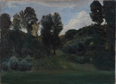 John Mansfield 1849-1933 Antique American Impressionist Landscape Original Oil Painting