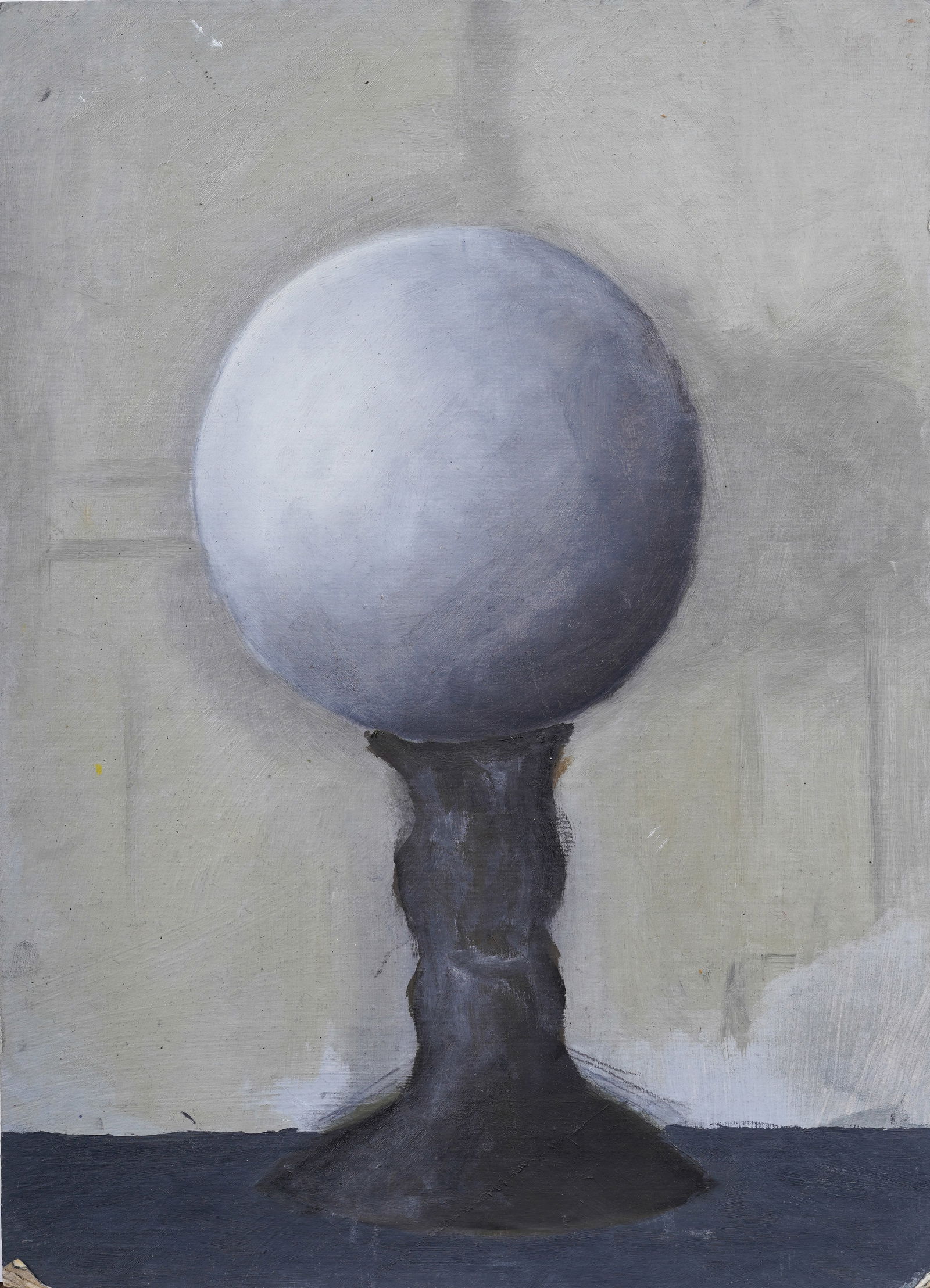 Vintage American School Surreal Interior MCM Modernist Original Painting (1 of 3)