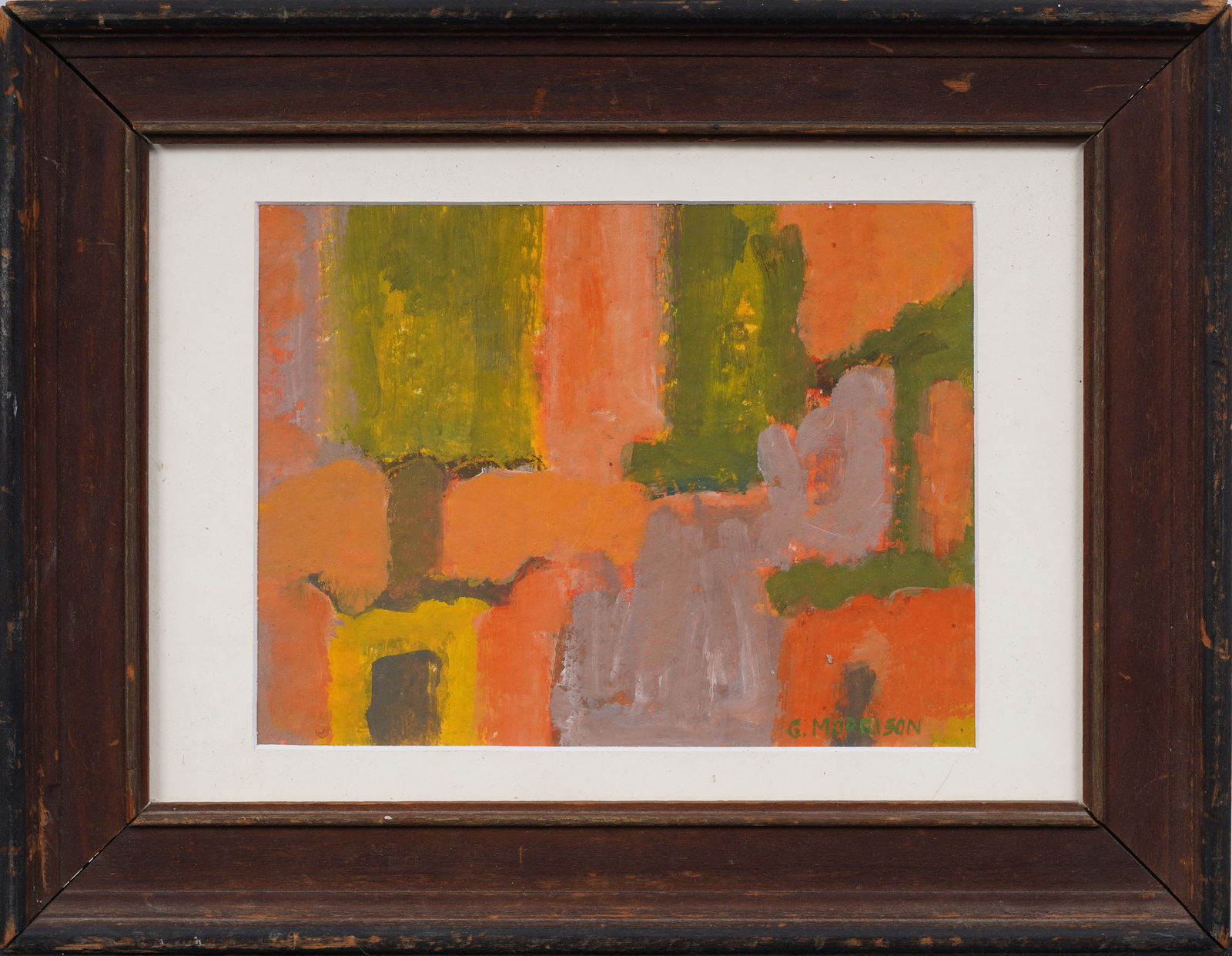 Vintage Signed Miniature American Original Oil Painting: Vintage American oil painting. Oil on canvas. Signed. Framed. Measuring: 10 by 12 inches overall, and 5.5 by 7.5 painting alone. Please see all images for condition. Size is measured and written on th