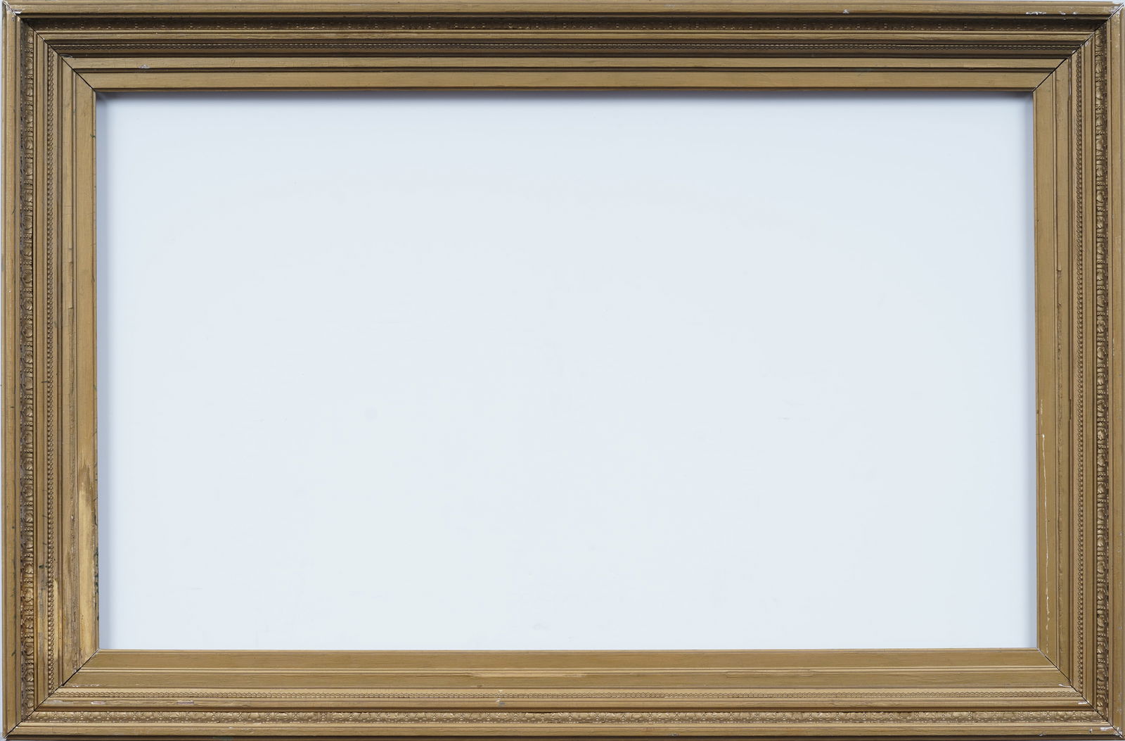 Antique American Original Giltwood Oil Painting Frame Fits 18x30: Antique American oil painting frame. Sizes are written verso, 23 x 35 overall, 18.5 x 30.5 rabbet and then 17.5 x 29.5 sight size. Please see all images for condition. Size is measured and written on