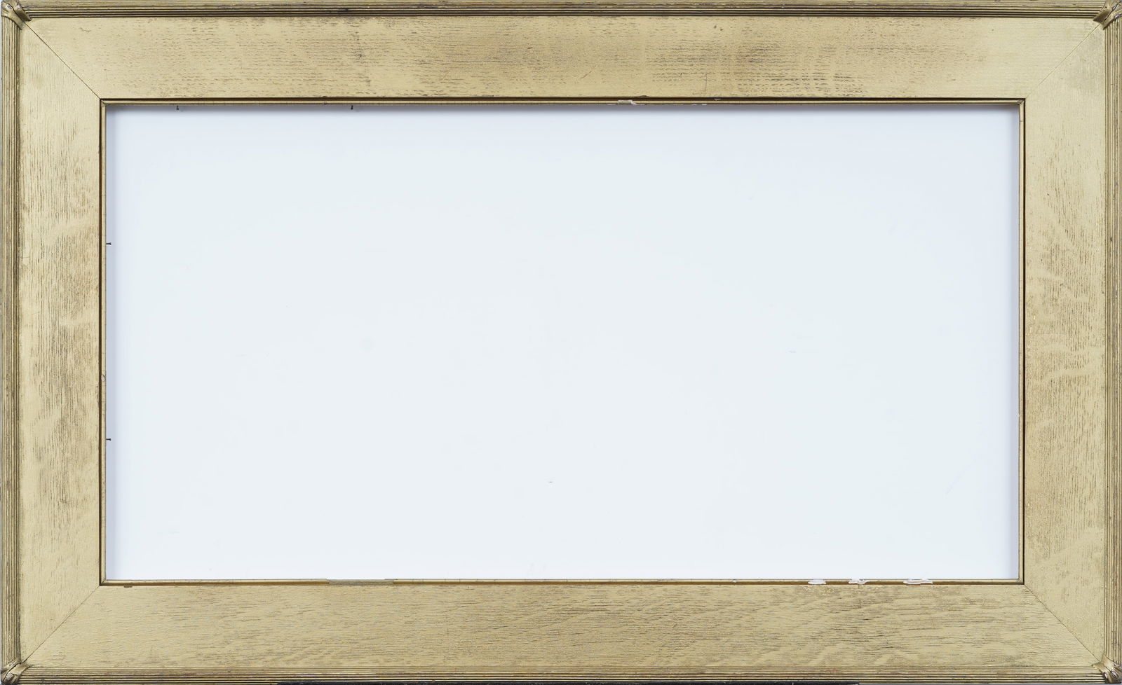 Large Antique Gilded Oak Flat Panel American Impressionist Original Oil Painting Frame (1 of 4)