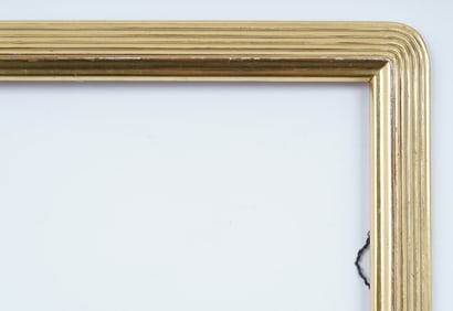 Vintage American Giltwood Impressionist Reeded Whistler Style Original Oil Painting Frame