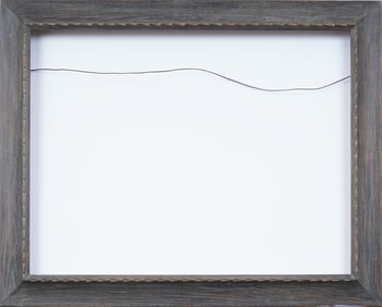 Large Vintage American Modernist Wood Original Oil Painting Frame