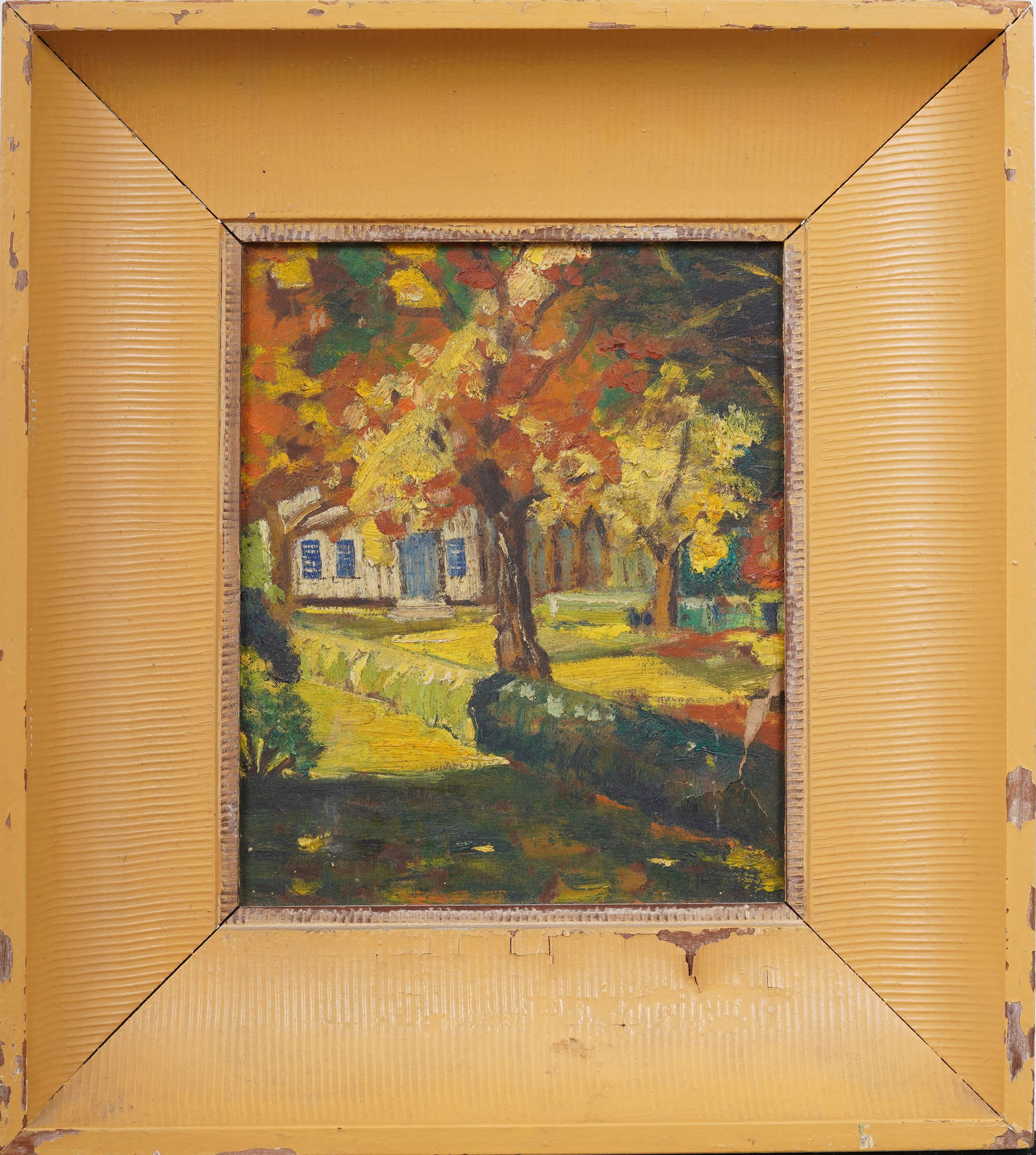 Vintage American Impressionist Framed Landscape Signed Oil Painting (1 of 6)