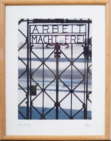 Vintage Holocaust Dachau Germany Landscape Signed Framed Photograph