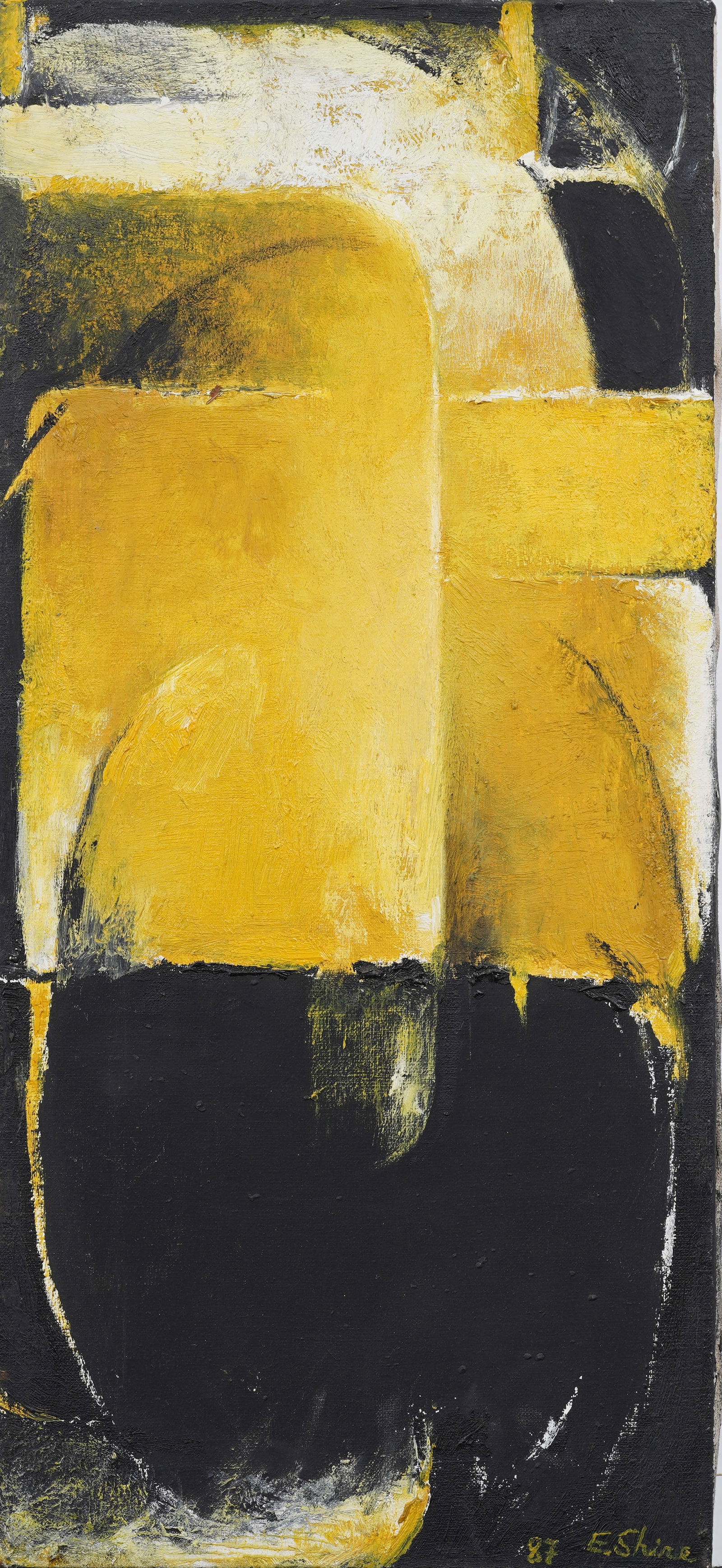 Elizabeth Shire Vintage American Modernist Abstract Signed Oil Painting (1 of 6)