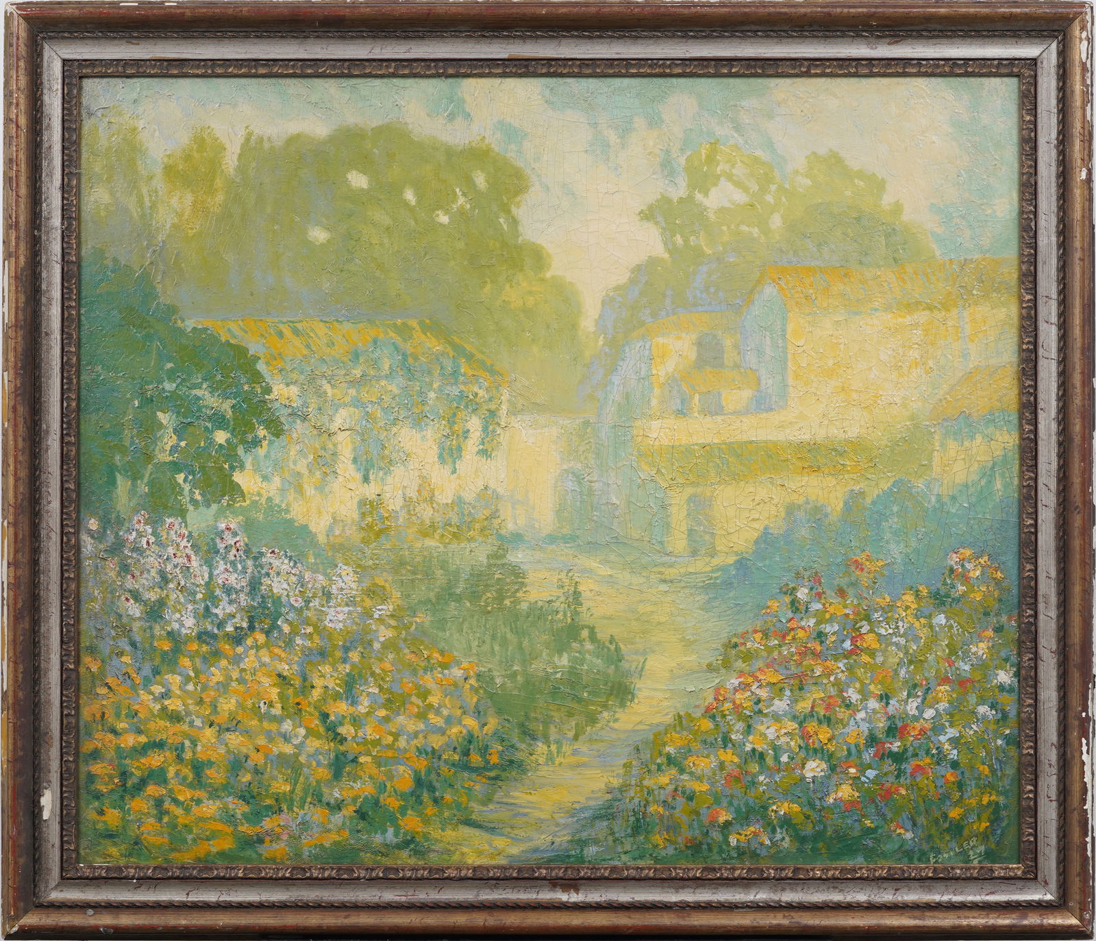 Evangeline Fowler (1852 - 1934) American FemaIe Impressionist Flower Texas Landscape Signed 1927 (1 of 10)