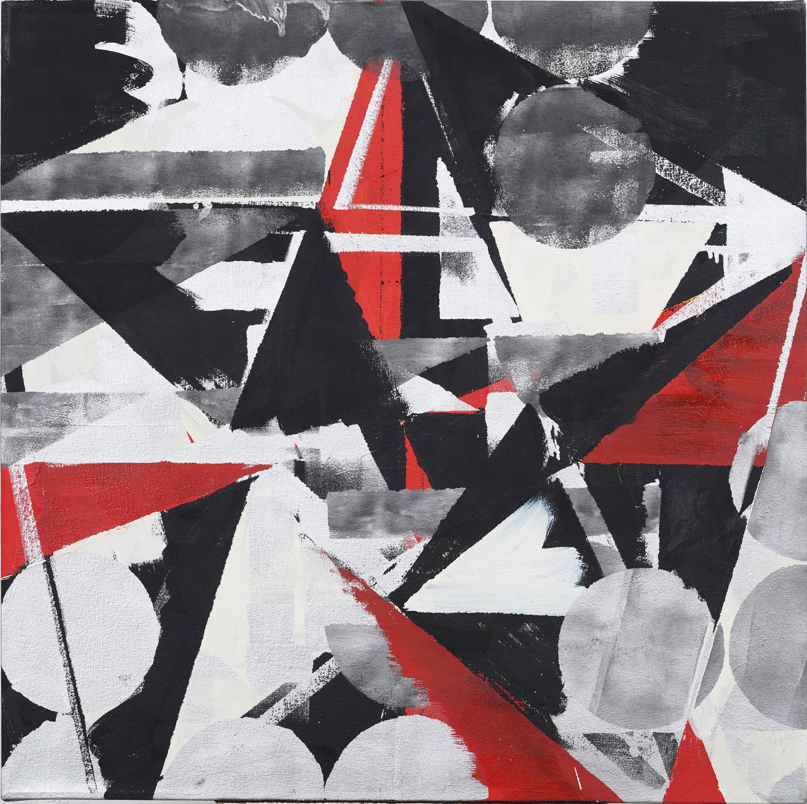 Vintage American Modernist Large Abstract Expressionist New York School MCM Oil Painting (1 of 5)