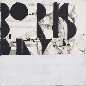 Vintage American Modernist Large Abstract Expressionist New York School MCM Oil Painting