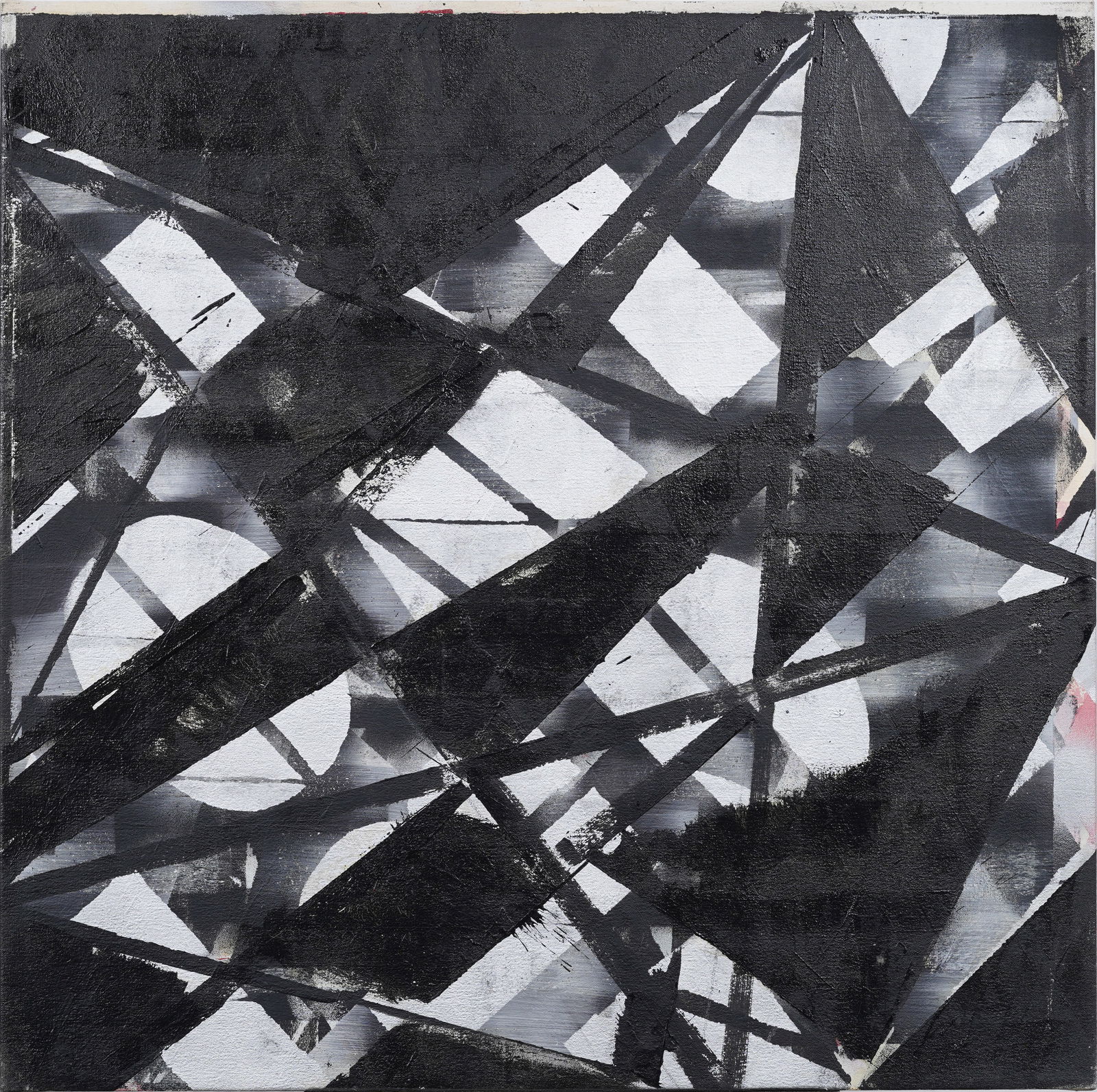 Vintage American Modernist Large Abstract Expressionist New York School MCM Oil Painting (1 of 4)