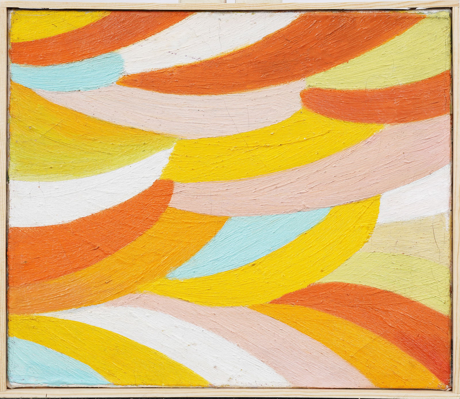 Vintage American Modernist Framed Abstract Expressionist Oil Painting (1 of 6)