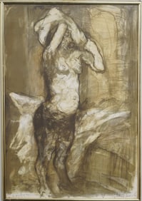 Claude Weisbuch (1927-2014) French Modernist Nude Woman Signed Print