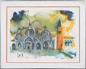 Salvador Dali (1904–1989) "Homage to Venice" Signed and Numbered Limited Edition Framed Print