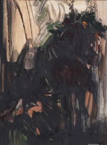 "J. Alvin Storck" Vintage American School Modernist Abstract Expressionist Signed Original Painting