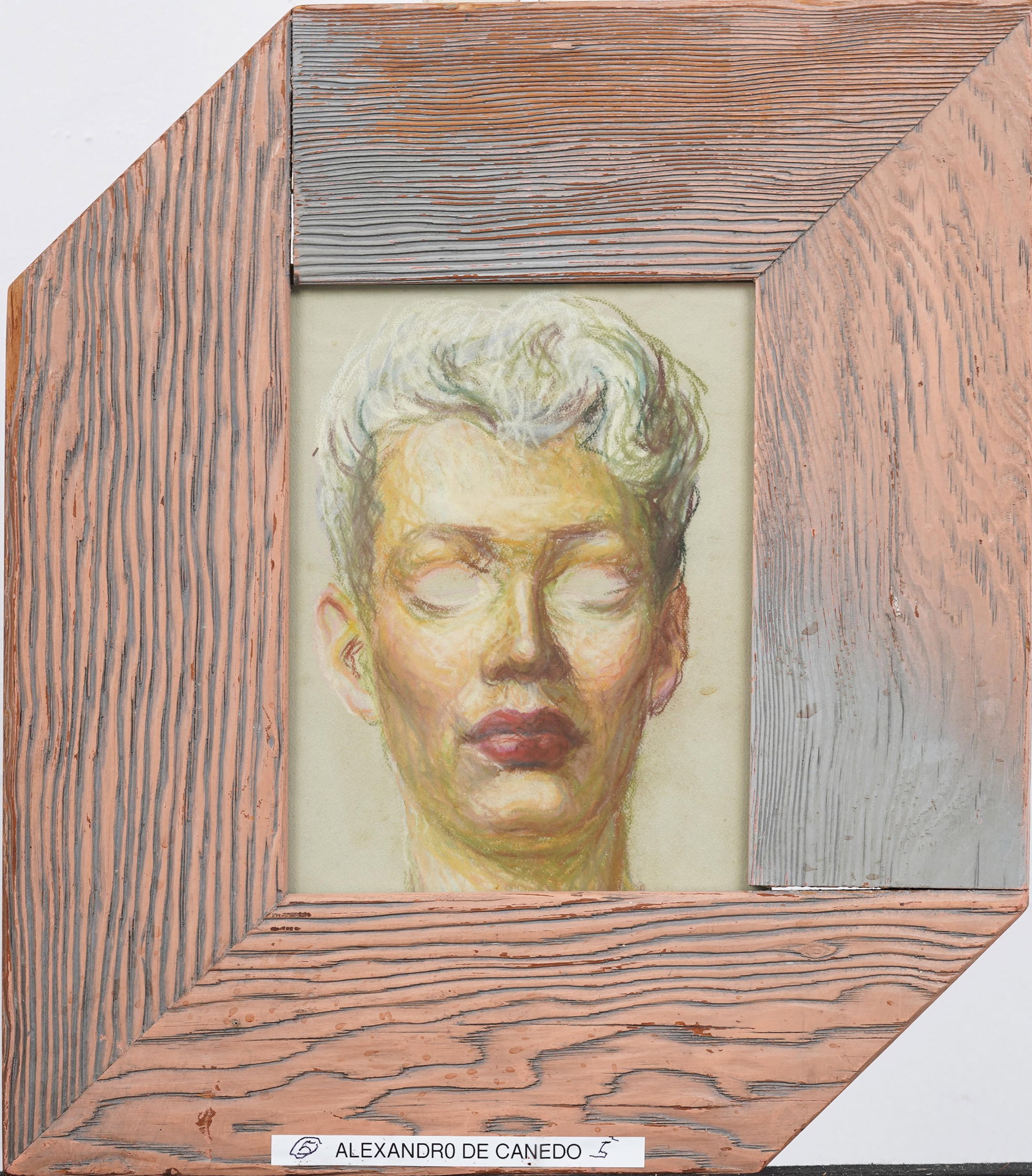 Alexander (Alejandro de) Canedo (1902 - 1978) Vintage American Modernist Woman Portrait Painting (1 of 4)