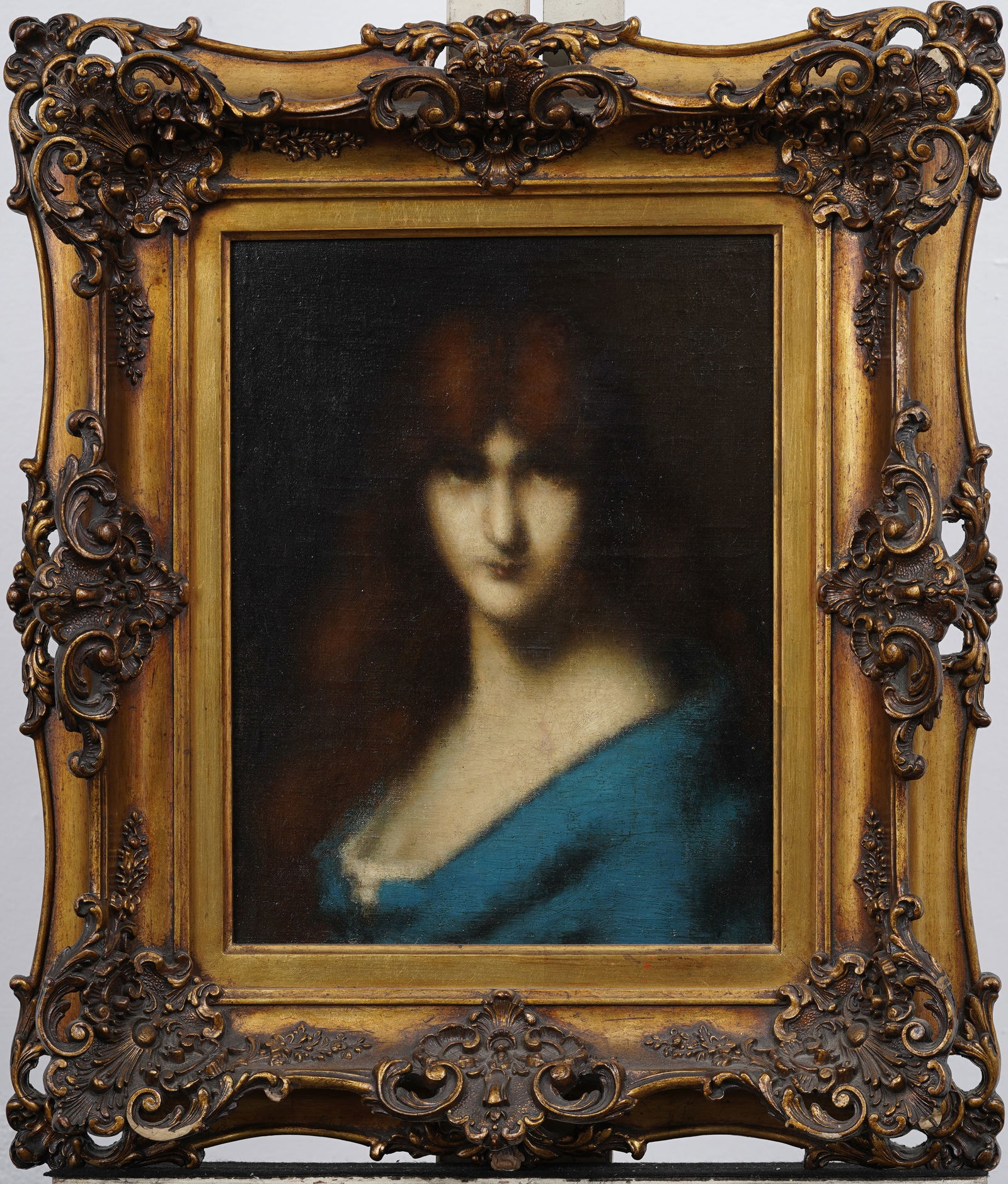 ATTR Jean-Jacques Henner (1829-1905) Antique French Impressionist Framed Portrait Oil Painting (1 of 7)
