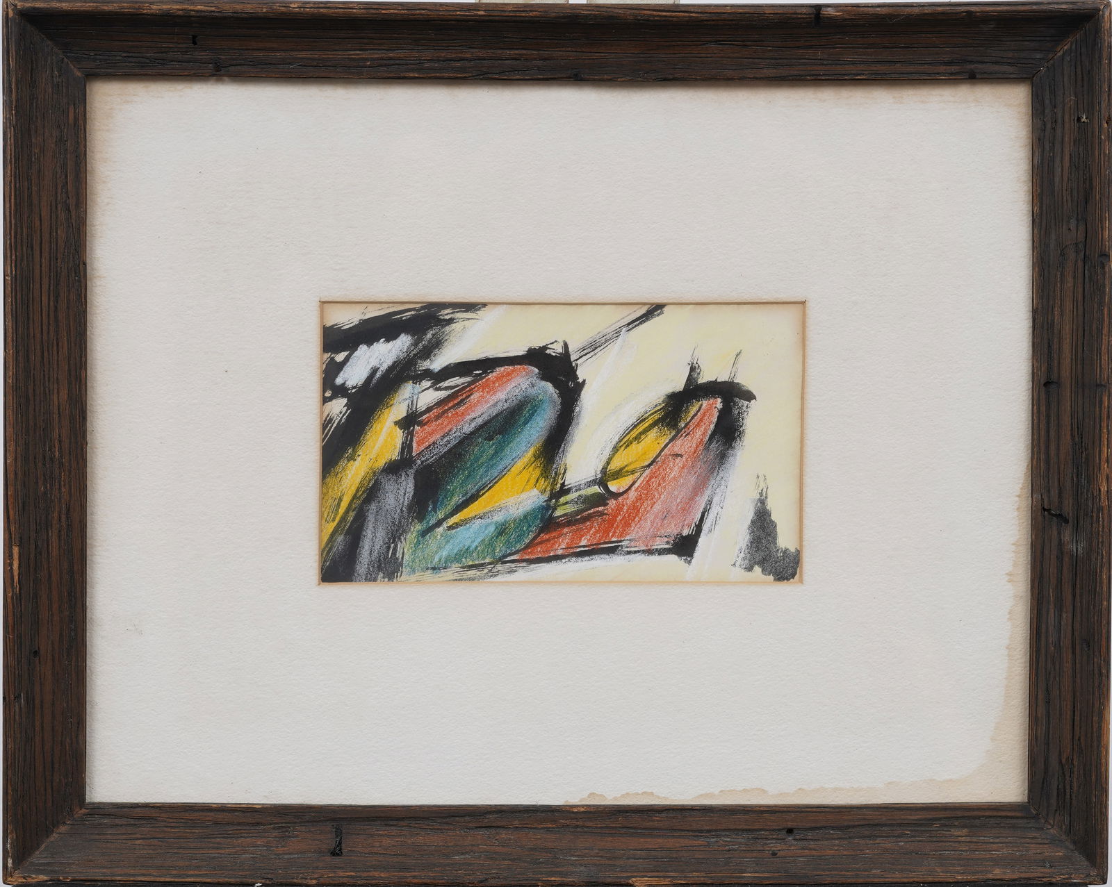 Vintage American Modernist Framed Abstract Expressionist Signed Painting (1 of 6)