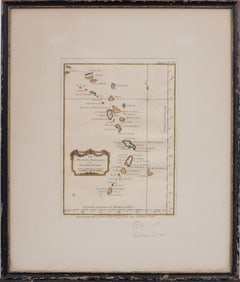 Antique Map of the Antilles Islands - 1764 Le Petit Atlas Maritime