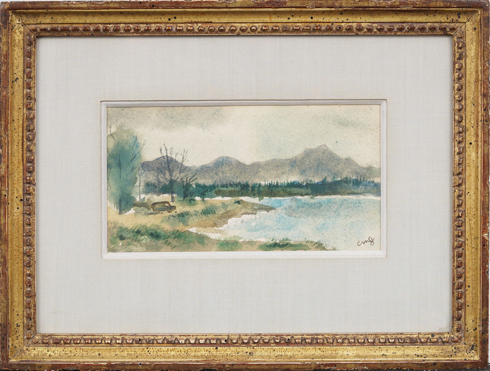Clifford Johnson Framed Hawaiian Impressionist Framed Signed Beach Scene Painting (1 of 7)