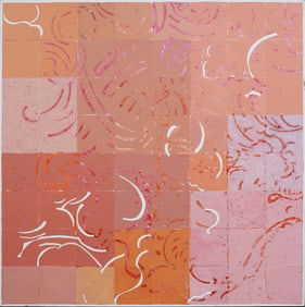 Monumental Vintage American Modernist MCM Abstract Expressionist Oil Painting