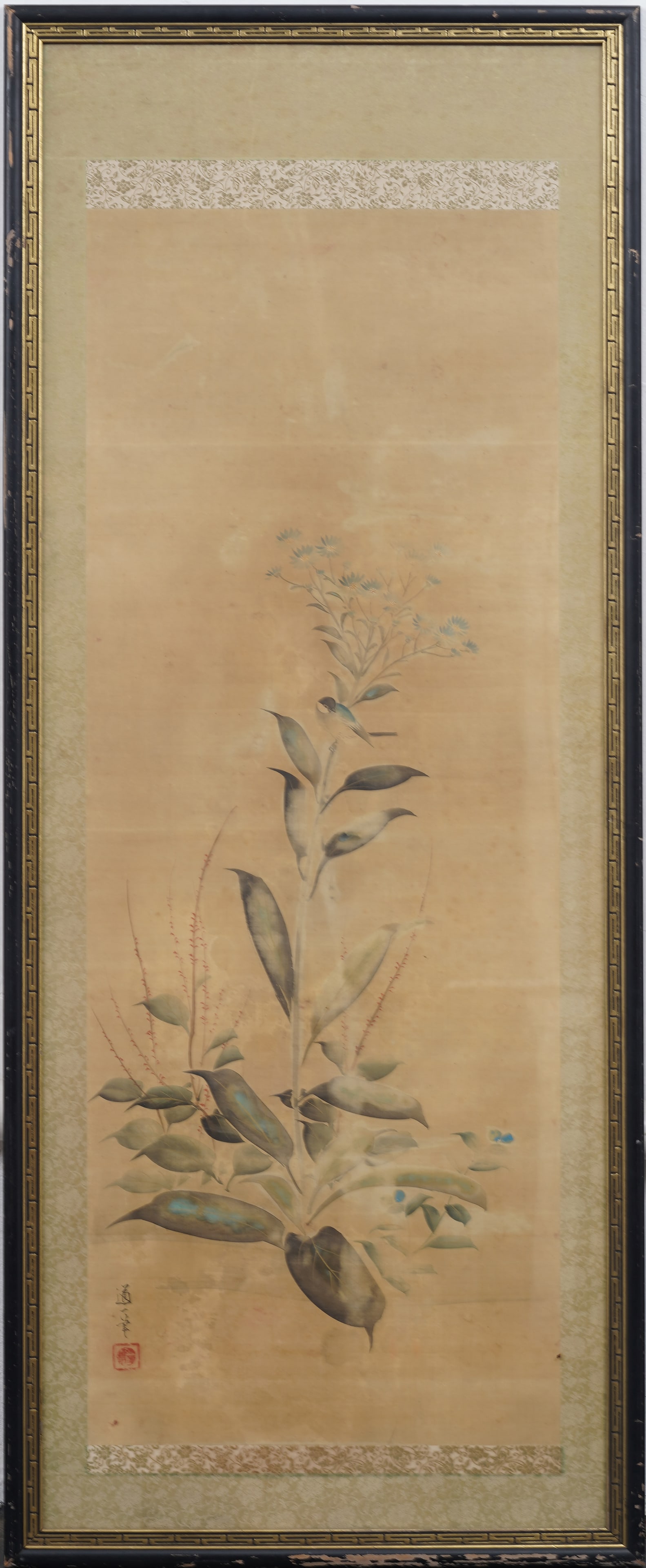 Antique or Vintage Chinese Signed Large Watercolor Painting on Paper (1 of 6)