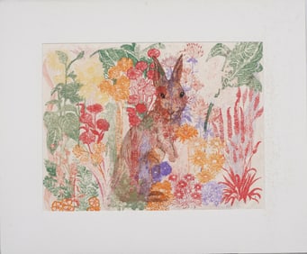 Vintage American Modernist Pastel by Robert Tucker