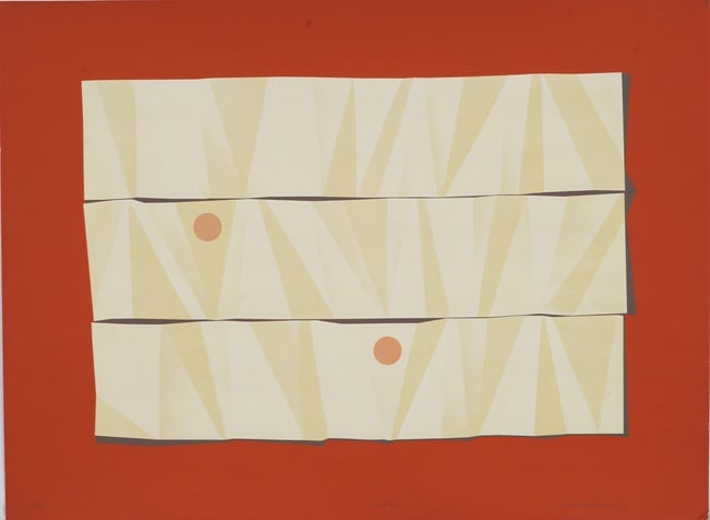 Vintage American Modernist Abstract Screen Print by Arnold Hoffman Jr. (1 of 7)