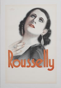 Vintage American Poster of Jacqueline Rousselly