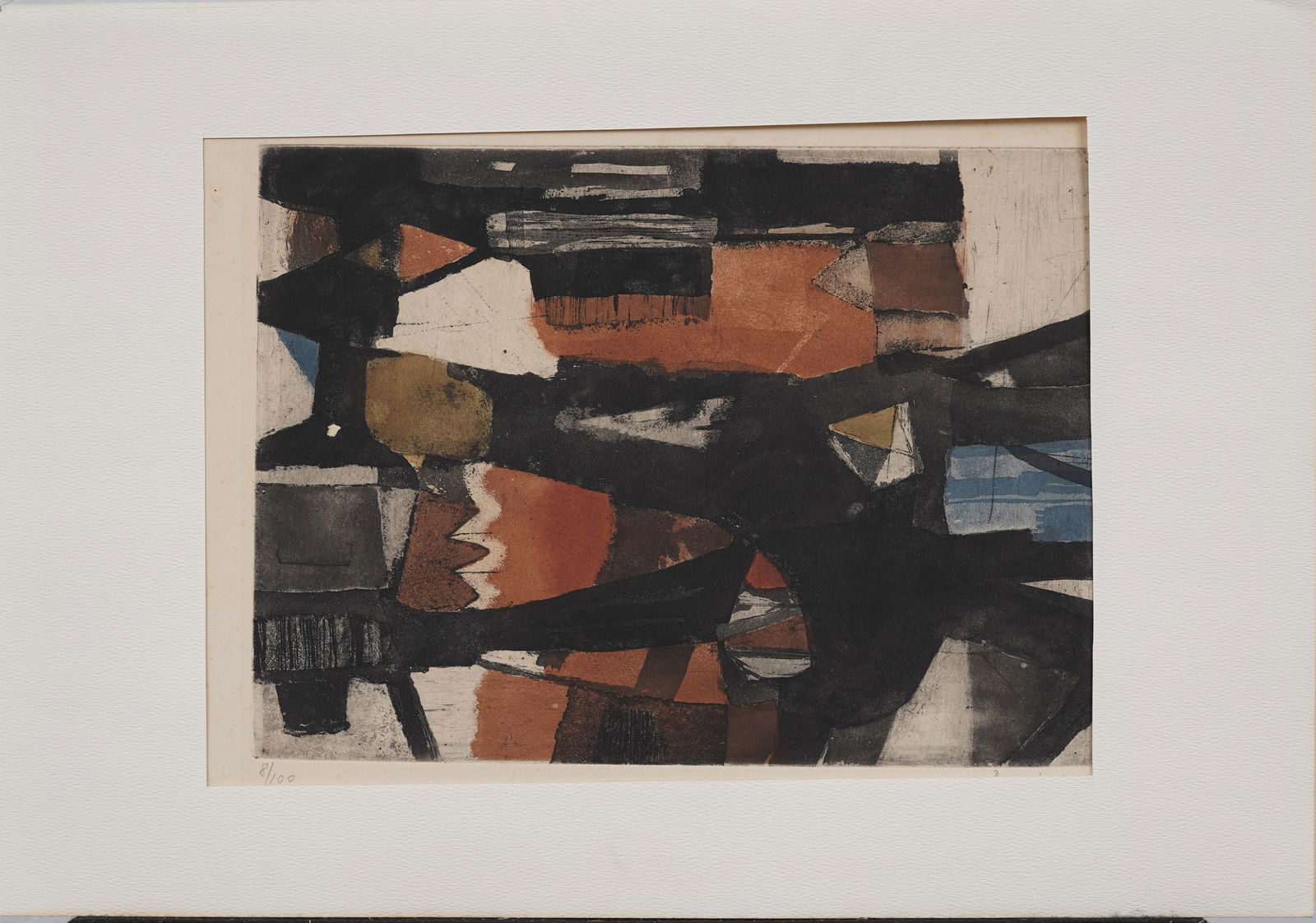 Etching and Aquatint Abstract Signed and Numbered Print by Tuvia Beeri (1 of 7)