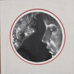 Vintage Signed Modernist Portrait Print