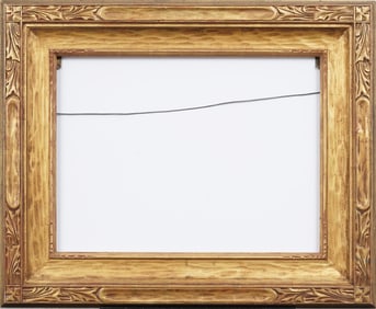 Vintage American Impressionist Wide Gold Giltwood Oil Painting Frame Fits 18 x 24 Art