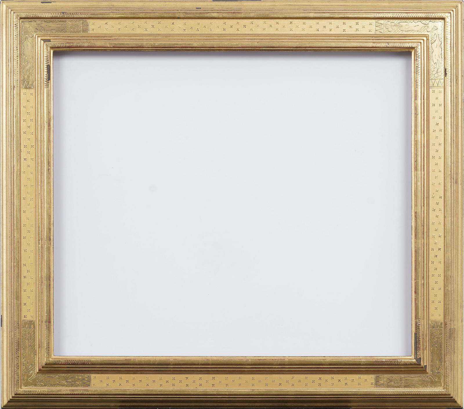 Vintage American Impressionist Hand Carved Giltwood Oil Painting Frame (1 of 5)