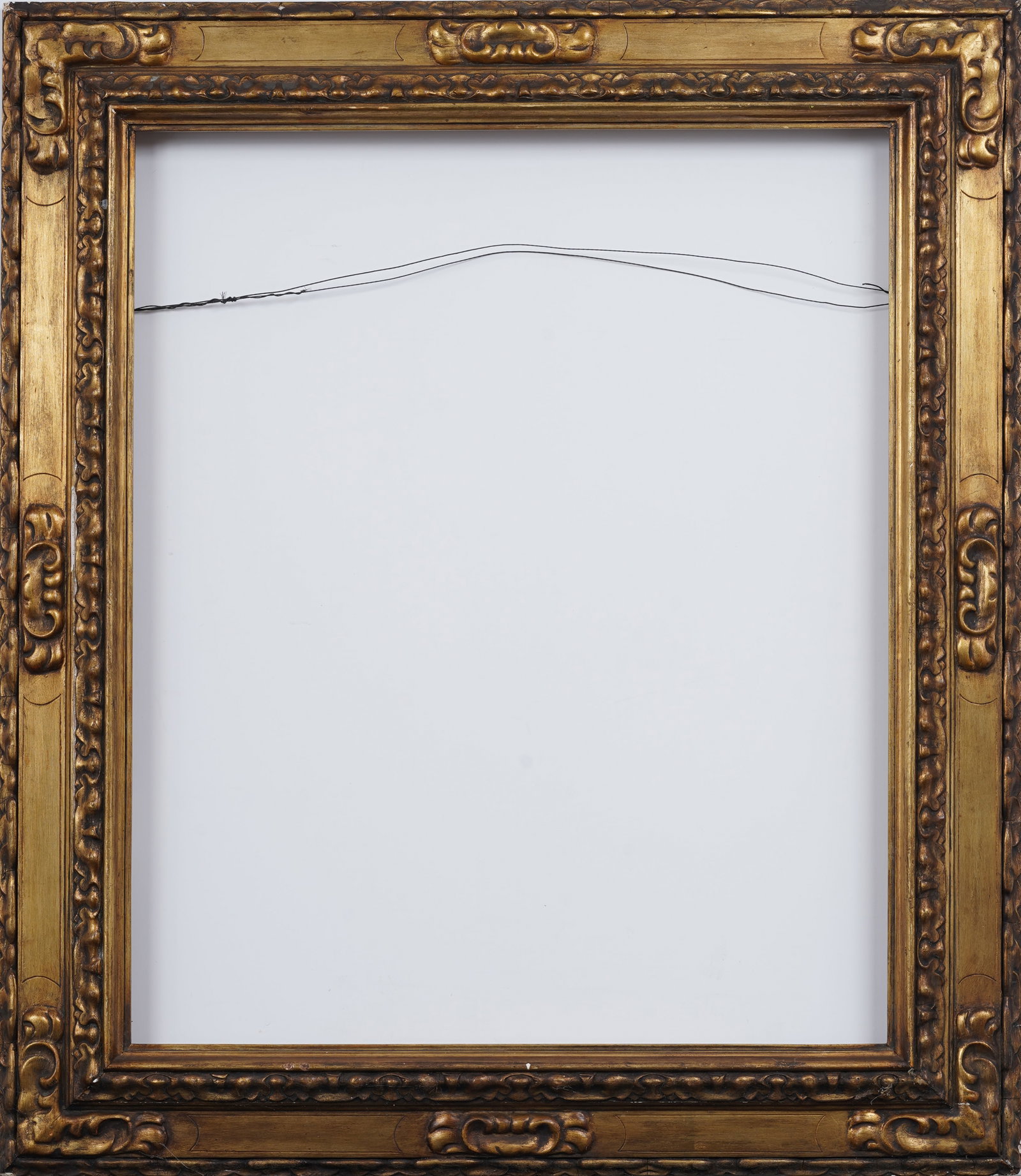 Antique American Impressionist Gold Giltwood Impressionist Oil Painting Frame: Vintage American oil painting frame. The sizes are written verso. The first size is the overall, then rabbet and finally sight size. Please see all images for condition. Size is measured and written o