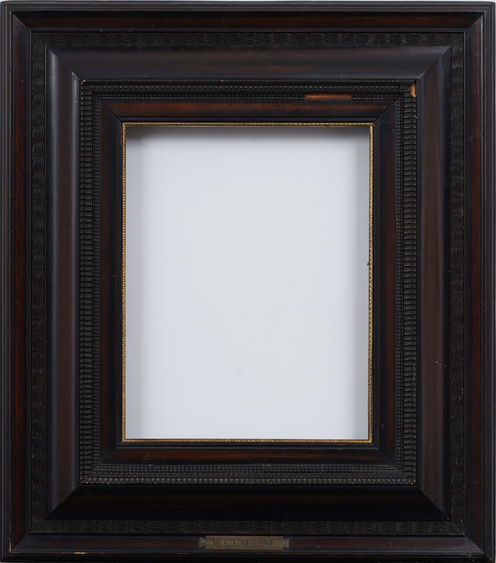 Antique European Black Dutch Ripple Oil Painting Frame (1 of 6)