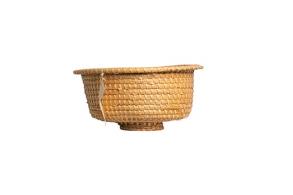 Handwoven Basket with Original "Enfants du Monde" Tag