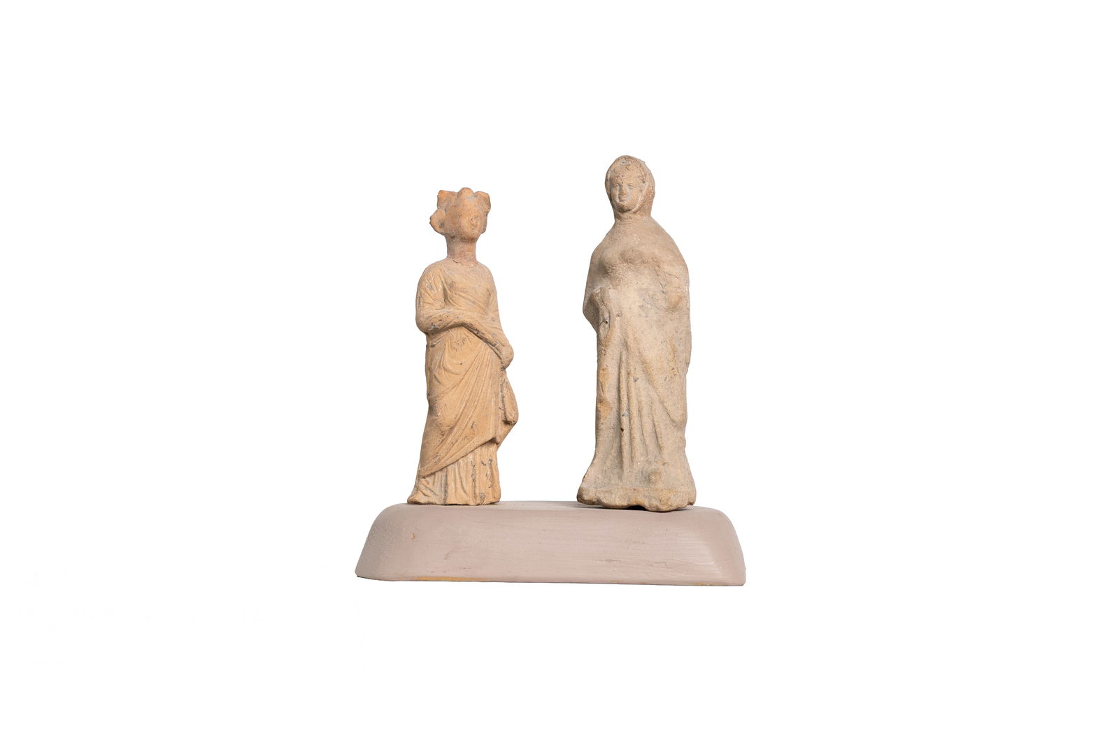 Pair of Small Classical-Style Terracotta Figures (1 of 5)