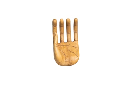 Carved Wooden Hand Sculpture