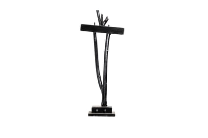 Tall Black Branch Form Sculpture