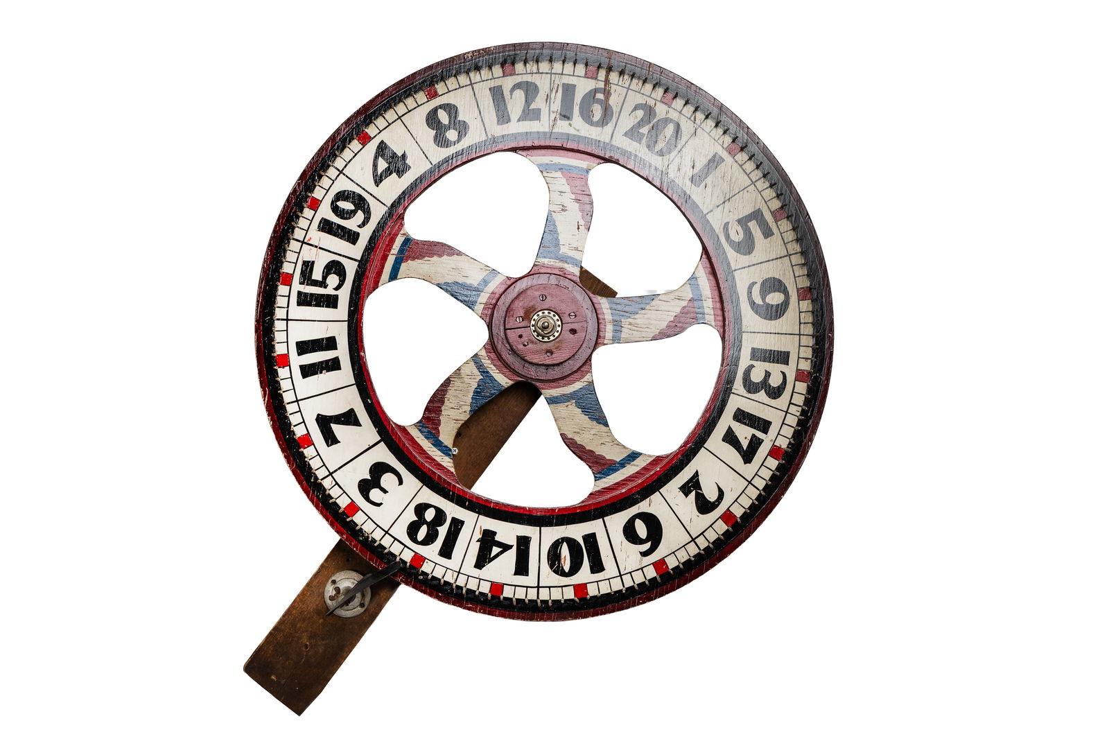 Large Painted Wooden Carnival Gaming Wheel (1 of 8)