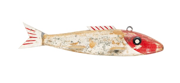 Vintage Painted Fish Spearing Decoy