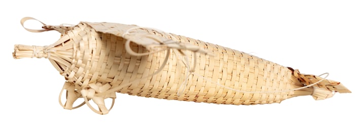Hand-Woven Folk Art Airplane Toy – Split Reed / Palm Fiber Construction