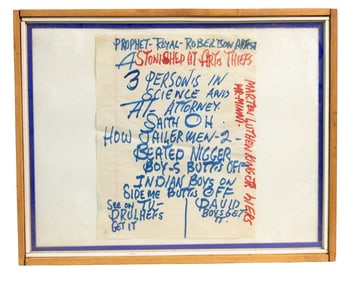 Prophet Royal Robertson Text Artwork