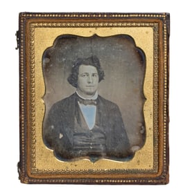 19th-Century Daguerreotype Portrait of a Gentleman in Original Case