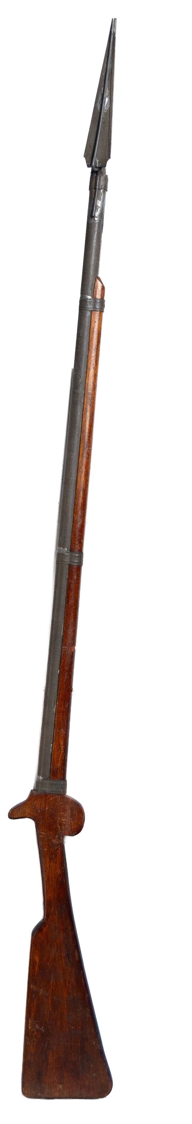 Handcrafted Wooden Musket Prop with Metal Barrel and Faux bayonet (1 of 5)