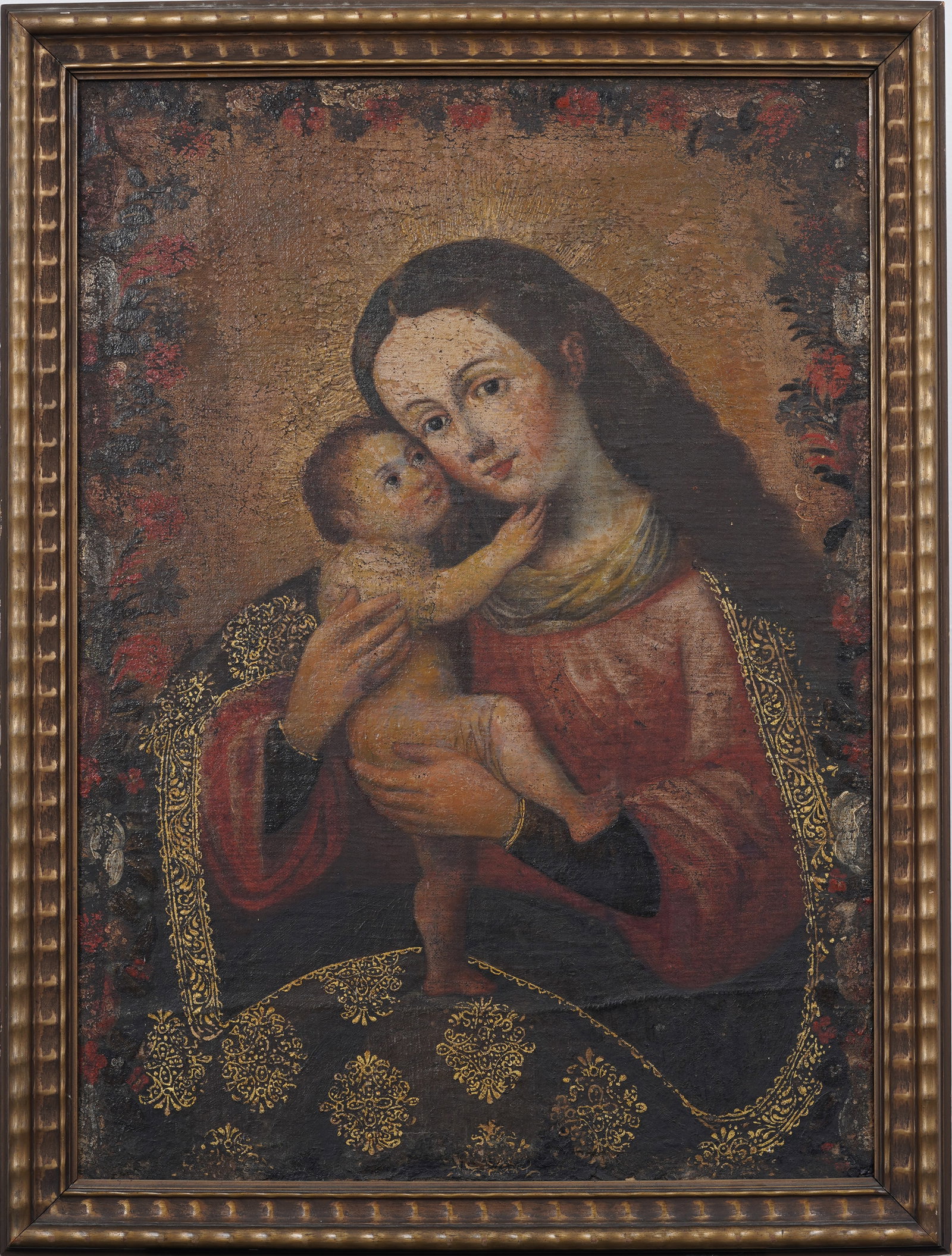 Antique Old Master Religious Scene Framed Signed Oil Painting (1 of 9)