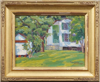 Tjelda Vander Meijden "McLean Plantation" Charleston South Carolina Vintage Landscape Oil Painting
